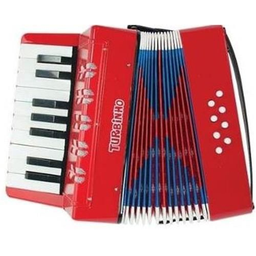 Piano Infantil Elétrico Turbinho Vermelho