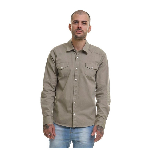 camisa verde oliva masculina