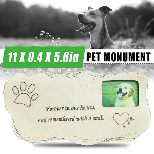 Lapide De Pedra Do Filhote De Cachorro Memorial De Estimacao Com Decoracao De Jardim De Moldura Para Retrato Wongkuba Nas Americanas