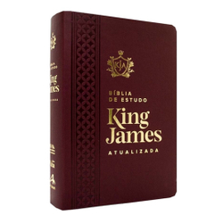 Bíblia Estudo King James Atualizada kja Letra Grande Vinho Menor preço em Bíblia Estudo King James Atualizada kja Letra Grande Vinho