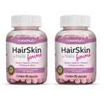 Kit 2x Hairskin & Nails Femme 500mg 90 Cápsulas Maxinutri