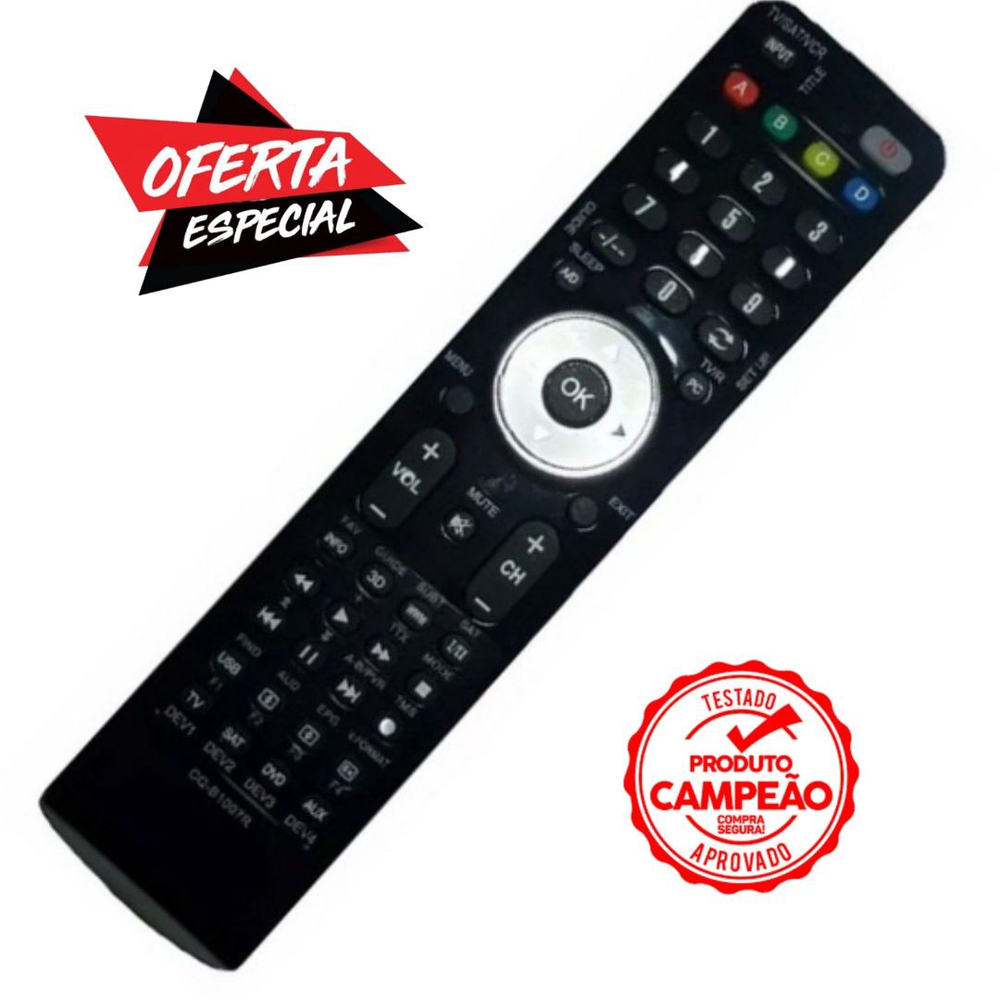 Controle Remoto Aparelho Mega Full Hd Twin Submarino