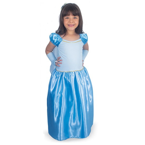 Vestido Infantil Fantasia Cinderela Disney Tam 6 a 12