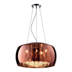 Menor preço em Lustre molise 40 cobre - favorita