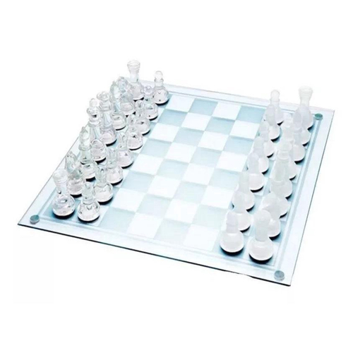 JOGO DE XADREZ EM VIDRO 32PCS 39X39 REF: APGBA01L