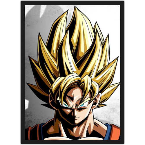 Quadro decorativo Poster Super Sayajins Dragon Ball Anime para sala quarto  no Shoptime