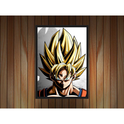 Quadro Decorativo Poster Game Dbz Desenho Goku em Promoção na Americanas