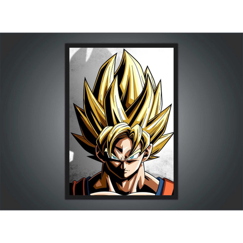 Quadro Dragon Ball Goku Anime Desenho Com Moldura G07 em Promoção na  Americanas