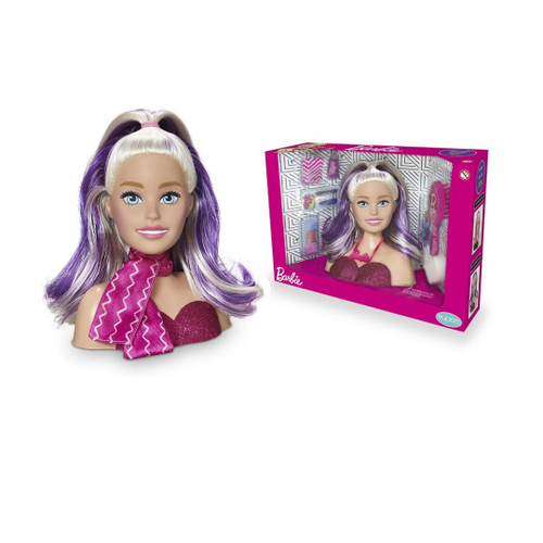 Bonecas - Busto Boneca Barbie Styling Head Faces - Maquiagem e Cabelo -  1265 Pupee