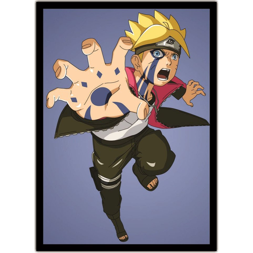 Quadro decorativo Boruto Karma Desenho Anime Otaku para sala quarto