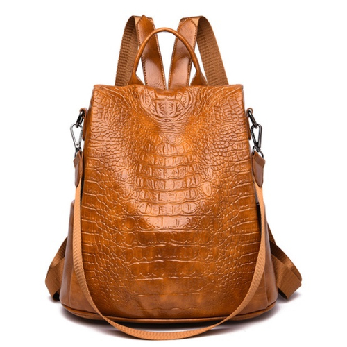 Mochila feminina escolar personalizado retro vintage moda couro sintético  preto castanho viagem macio nas americanas
