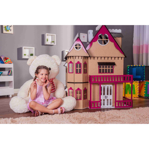 Kit Casa De Bonecas Com Moveis Escala Barbie Emily Mdf Cru c + c - Darama  na Americanas Empresas