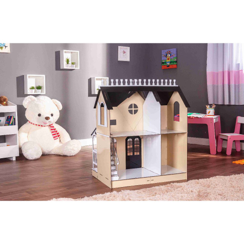 Kit Casa Bonecas Barbie E Móveis Lian Crem A+B – Darama – Loja