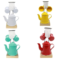 Menor preço em Xícara Café Goumert, Suporte, Coador, Caneca 80ml, Bule 270ml