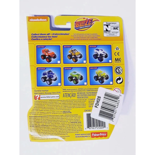 Carro Blaze Monster Machines - Stripes Tape 11cm - Fisher em Promoção na  Americanas