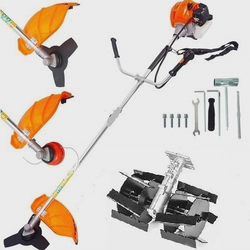 Menor preço em Roçadeira à Gasolina 2T 58cc 2.2hp ST580 Siga Tools + Enxada Rotativa
