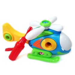 Brinquedo Educativo Infantil Helicóptero Monta e Desmonta com Chavinha 20cm Menor preço em Brinquedo Educativo Infantil Helicóptero Monta e Desmonta com Chavinha 20cm