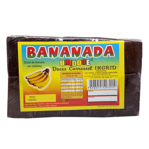 Doce de banana 100% Natural BanaBrazil 10 unidades 230g em Promoção na  Americanas