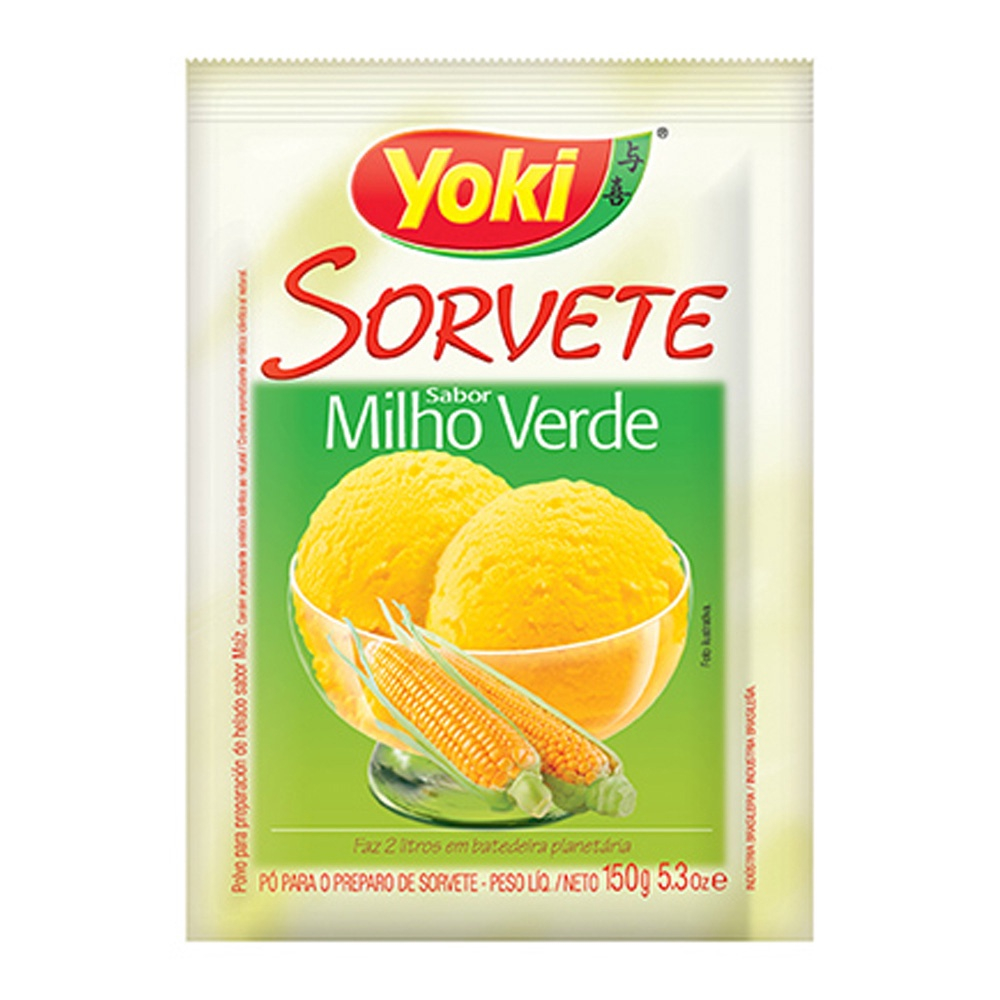 Preparo para Sorvete Morango Yoki - Doce Malu