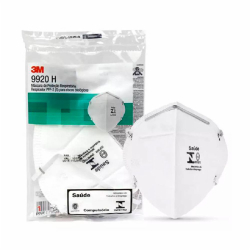10 Máscaras de Proteção Respiratória Respirador PFF-2 (s) para Riscos Biológicos 3M - 9920H Menor preço em 10 Máscaras de Proteção Respiratória Respirador PFF-2 (s) para Riscos Biológicos 3M - 9920H