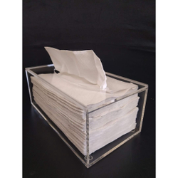 Caixa Porta Lenços De Papel Em Acrílico Cristal Menor preço em Caixa Porta Lenços De Papel Em Acrílico Cristal