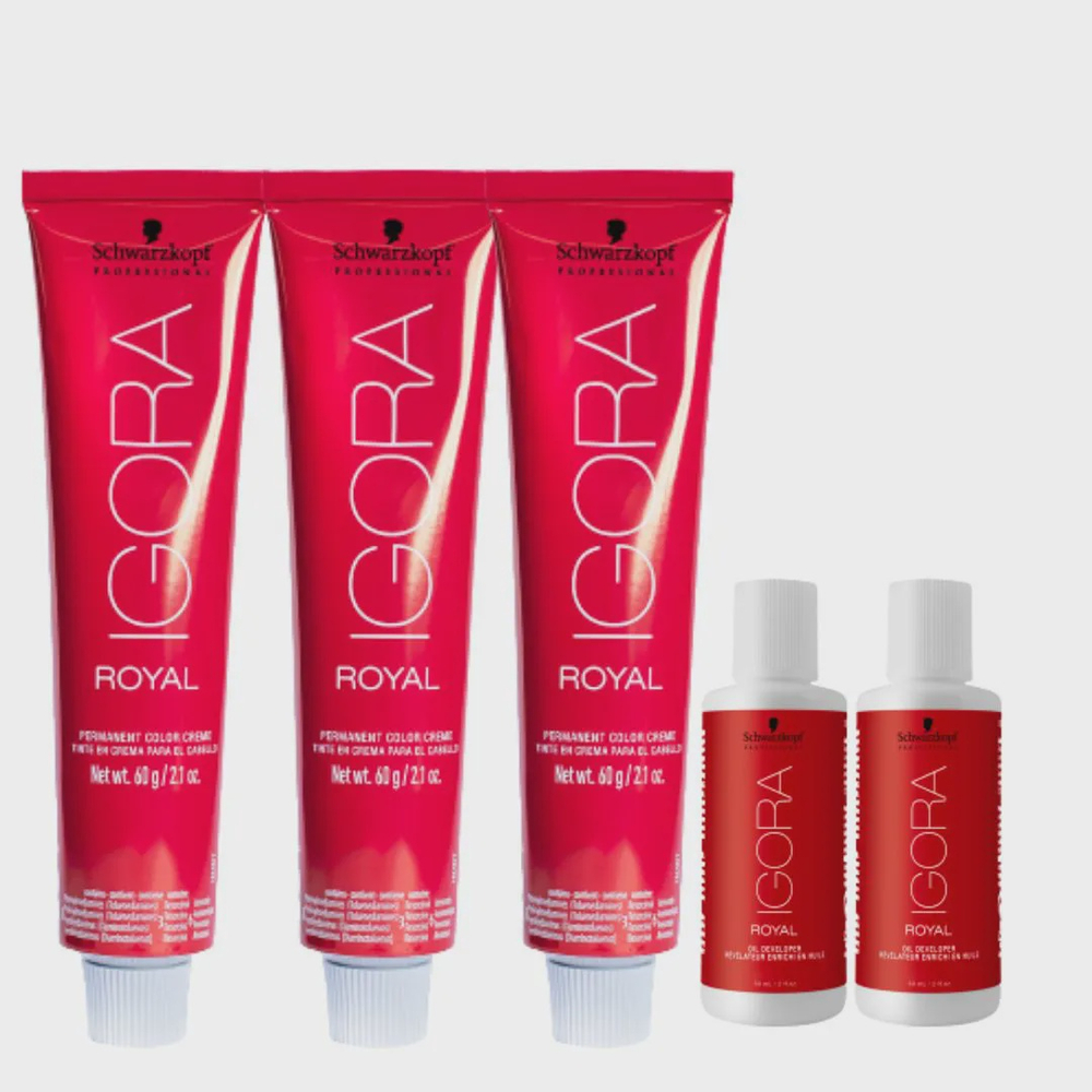 Kit Schwarzkopf Igora Royal HD 9.7 e Água Oxigenada Igora 30vol 60Ml -  Salão de Beleza - Magazine Luiza