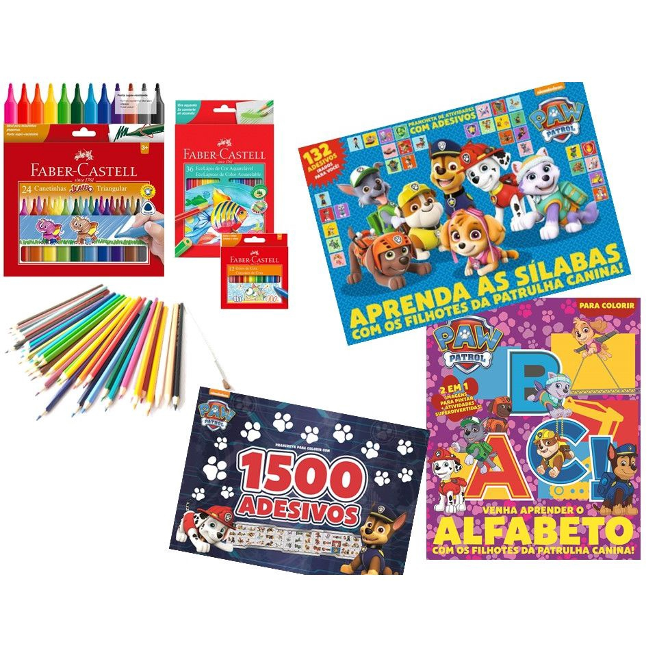 Livro Infantil Colorir Patrulha Canina Aquarela em Promoção na Americanas