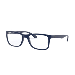 Óculos de Grau Masculino Ray Ban RB7027 5412 Acetato Azul Menor preço em Óculos de Grau Masculino Ray Ban RB7027 5412 Acetato Azul