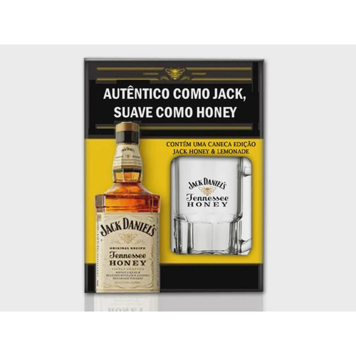 Whisky Jack Daniels Honey 1L Kit com 1 Caneca Personalisada em Promoção