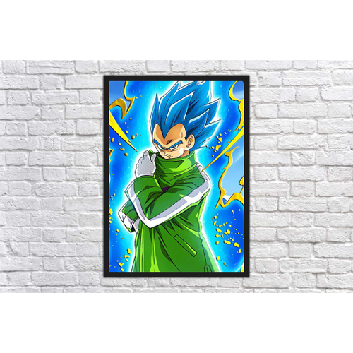 Quadro Decorativo emoldurado Poster Moldura Game Dbz Desenho Goku em  Promoção na Americanas