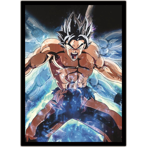 Quadro Decorativo Dragon Ball Vegeta Anime Desenho Com Moldura