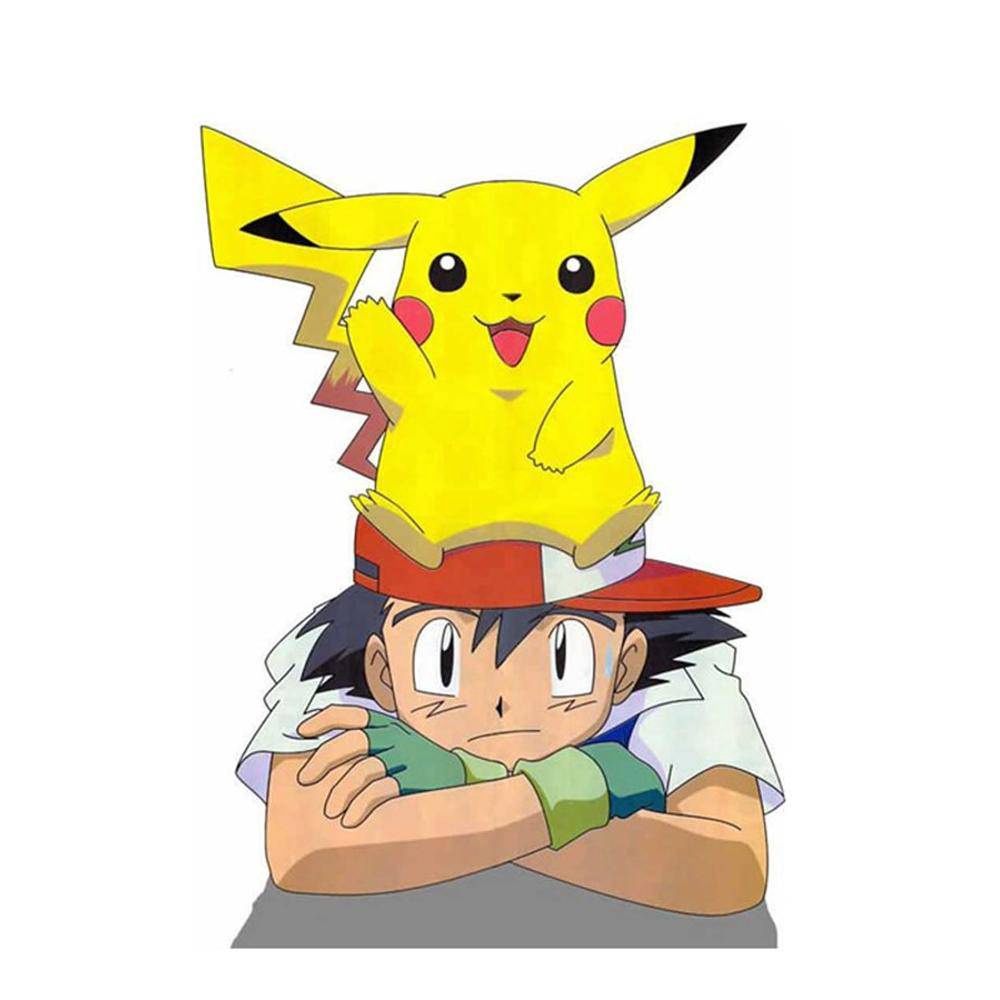 como desenhar ash e pikachu - Pokemon 