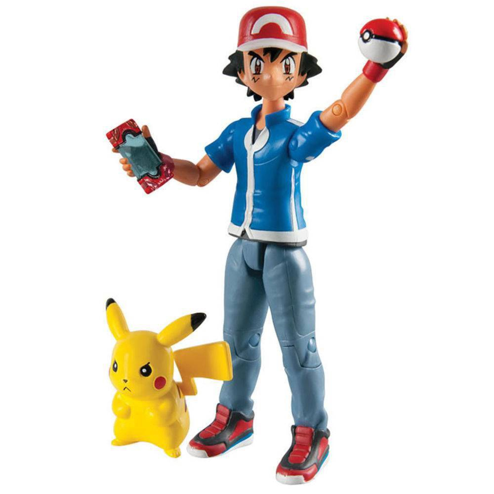 Pokemon X Y Trainer Figure / Ash & Pikachu !!! 