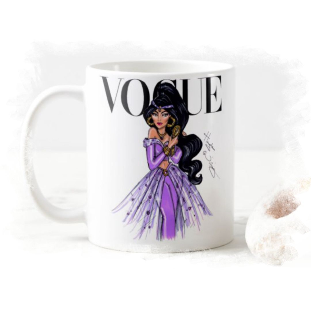 Caneca de Porcelana Personalizável c/ Nome Princesa Jasmine - 1