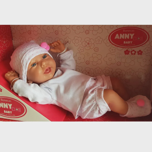 Boneca Bebê - Anny Doll - Baby Reborn Menino - Cotiplás