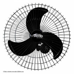 Ventilador de Parede Oscilante 60cm Preto Turbão 200W Bivolt Menor preço em Ventilador de Parede Oscilante 60cm Preto Turbão 200W Bivolt