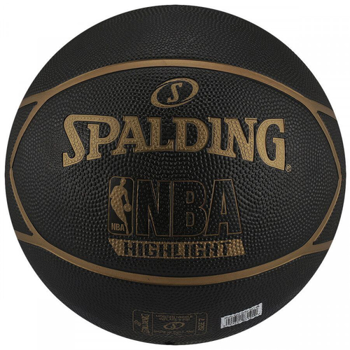 Bola de Basquete Spalding nba Preta e Dourada Highlight em Promoção na  Americanas