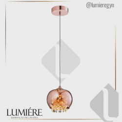 Pendente Dublin Cobre 1L G9 Quality QPD1279-CO Menor preço em Pendente Dublin Cobre 1L G9 Quality QPD1279-CO