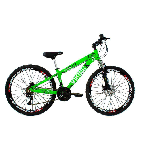 Bicicleta TUFF25 Freeride Aro 26 Verde Neon 21V VikingX