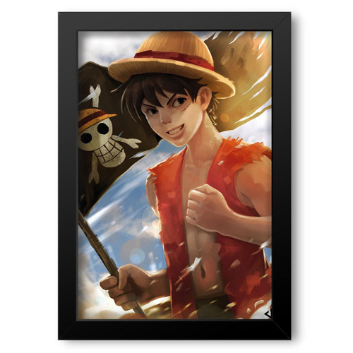 Quadro Decorativo Mosaico 5 peças Anime One Piece Luffy Pirata Desenho em  Promoção na Americanas