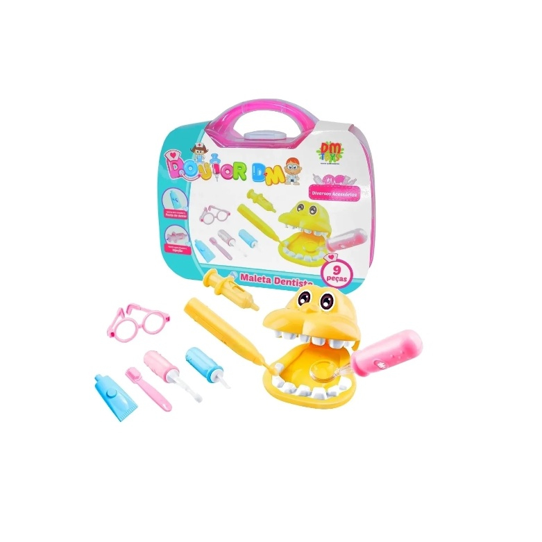 Maleta Kit Dentista Medico Brinquedo Infantil Rosa Menina em Promoção na  Americanas