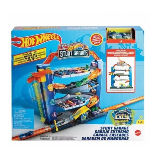 Mini Garagem de Carrinhos Construção Express Wheels Multikids