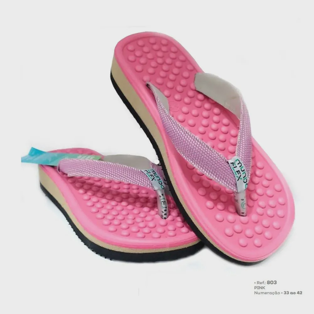 Chinelo massageador hot sale anabela