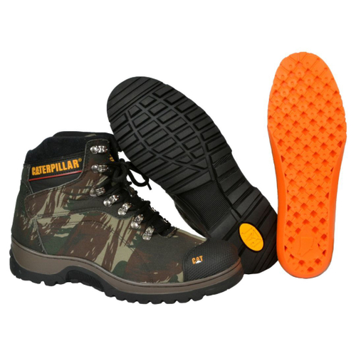 Bota Adventure Bergally Caterpillar Cano Alto Camuflado