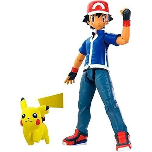 Boneco Brinquedo Pokemon Go Ash Pikachu