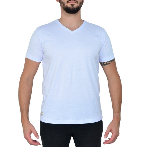 camisa gola v lisa