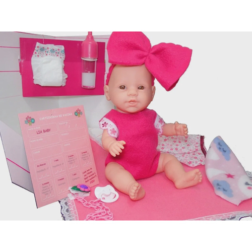 Boneca reborn Bebe pequena Meu Bebezinho ED1 Brinquedos