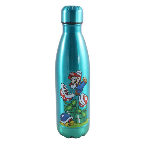 Garrafa Cantil Click Com Canudo Super Mario Bros Nintendo 300ML