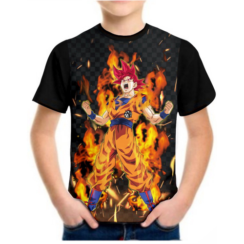 Camiseta Goku Criança dbz Anime Desenho Mangá 1005 em Promoção na Americanas