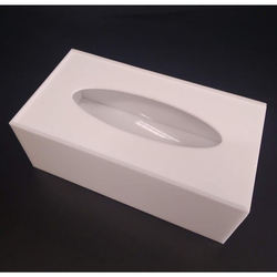 Caixa Porta Lenços De Papel Ou Interfolha Acrilico Branco Menor preço em Caixa Porta Lenços De Papel Ou Interfolha Acrilico Branco
